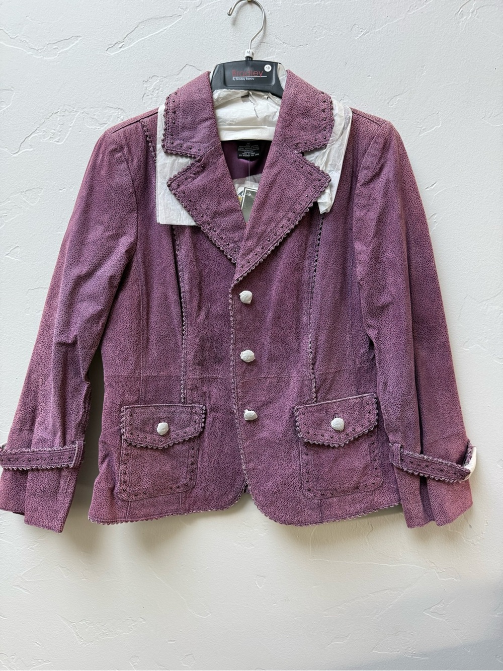 Purple Leather Jacket *New*
